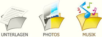 Wiedererlangen Unterlagen, Photos, Bilder, Musik